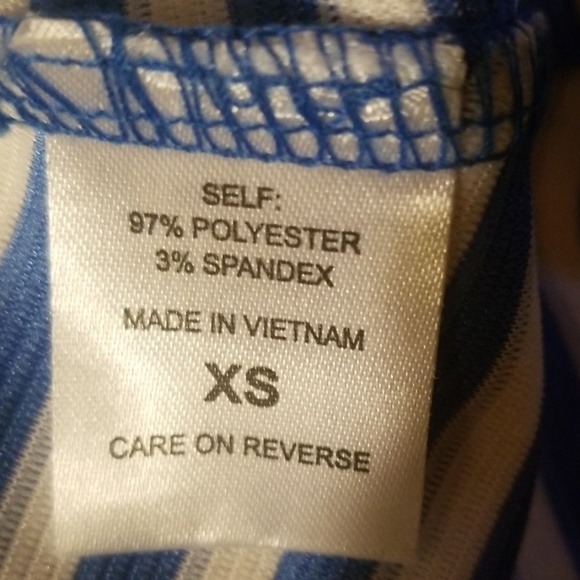 SALE X Striped stretchy skater dress - Picture 3 of 3